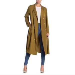 TOV Holy Pearl Button Tuxedo Dress Long Jacket Top